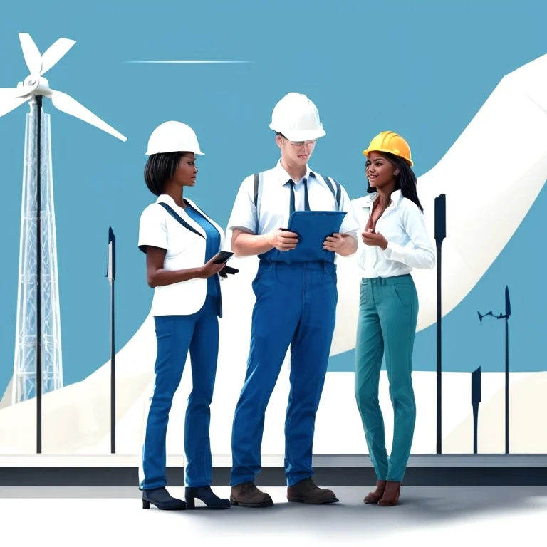 Professionals networking at an energy sector event